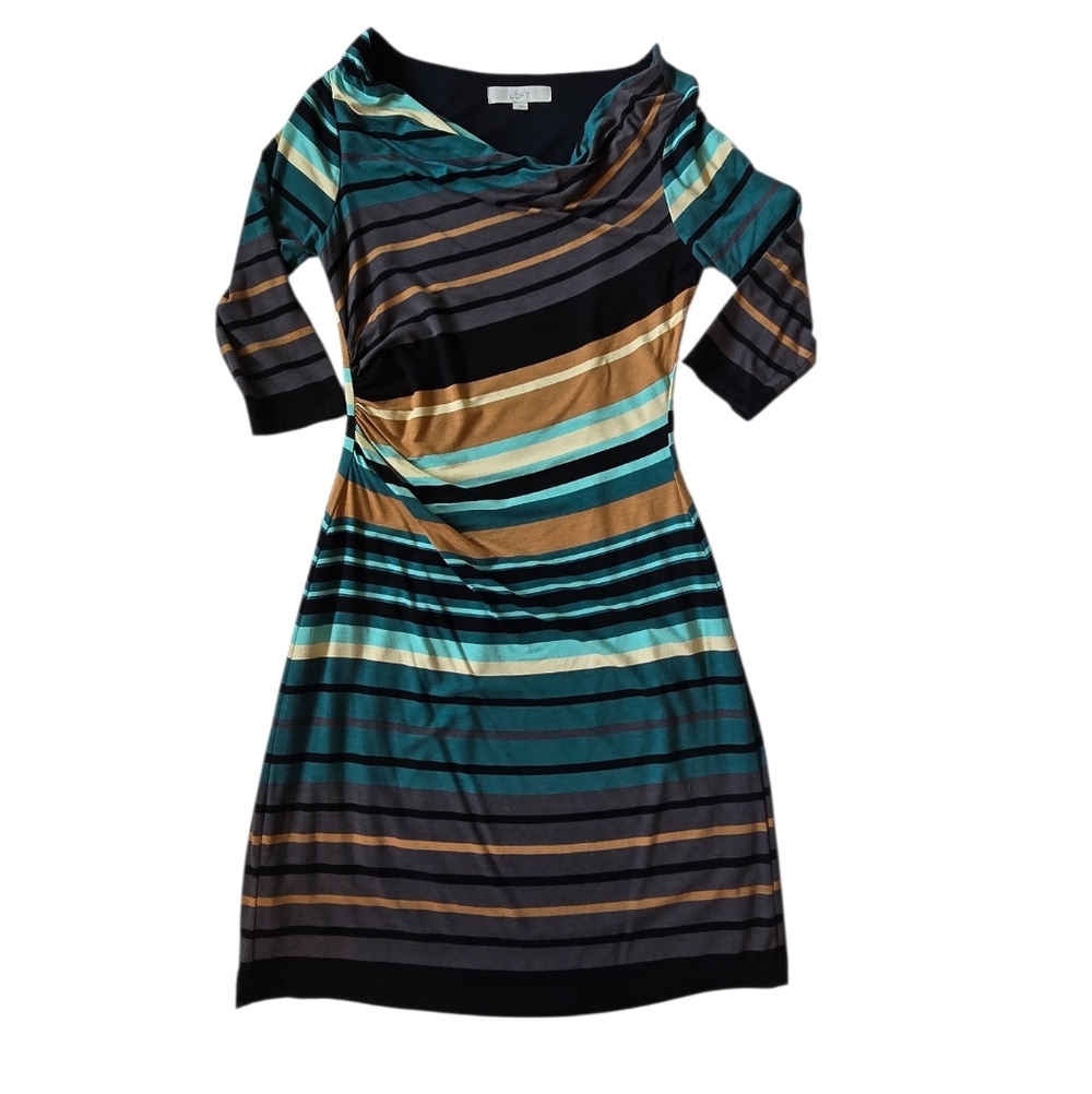 LOFT Multicolor Striped Dress